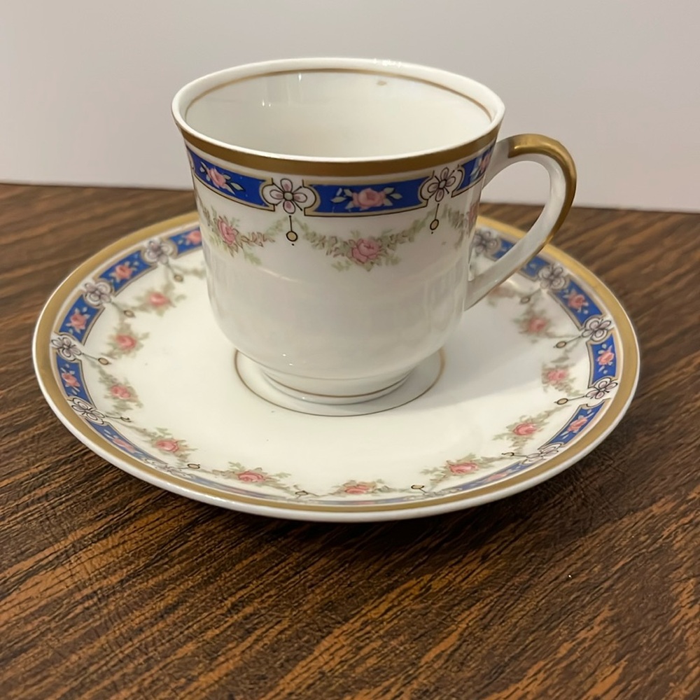 Warwick Vintage China Teacup and Saucer.